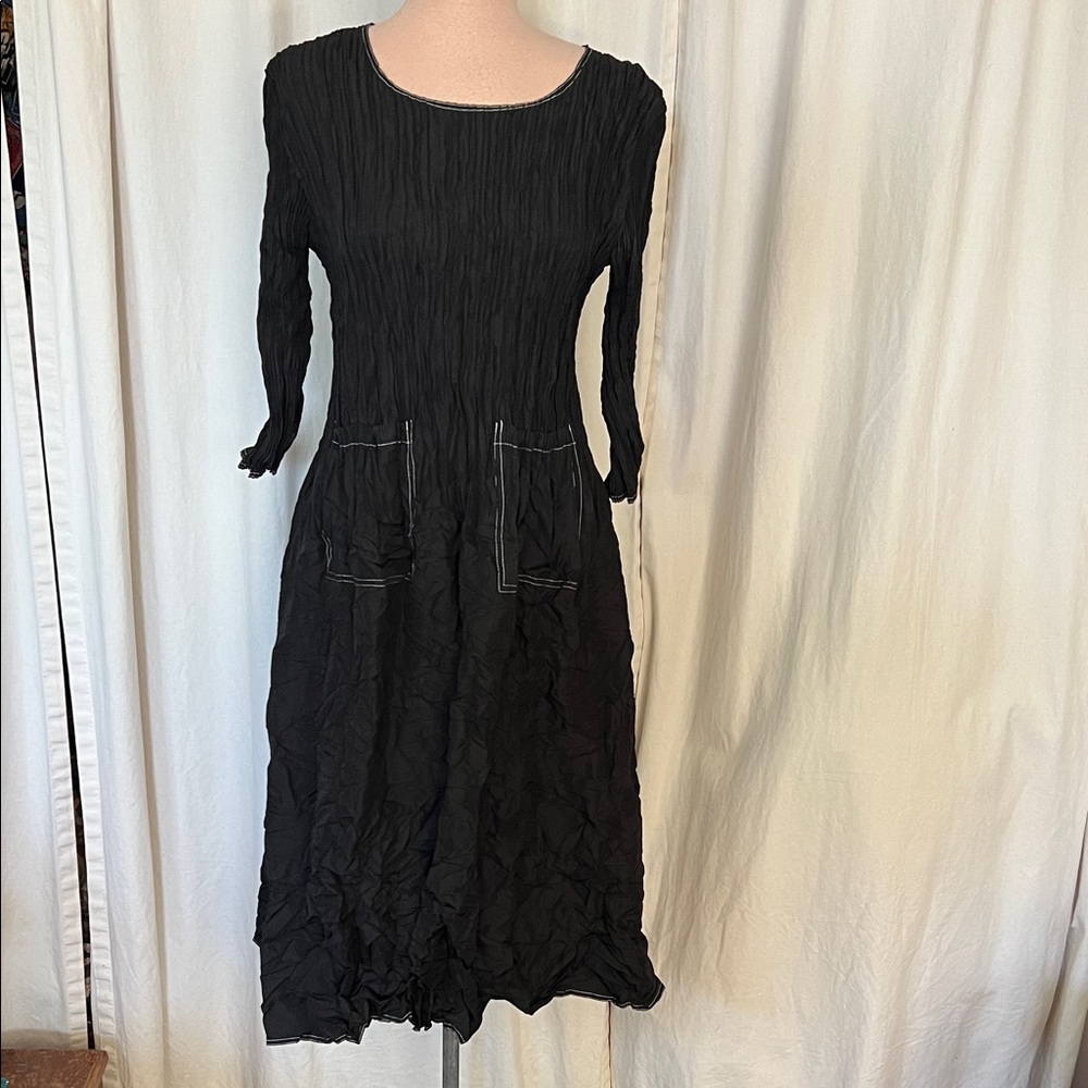 Alequema. Black Long Sleeve Dress size 1